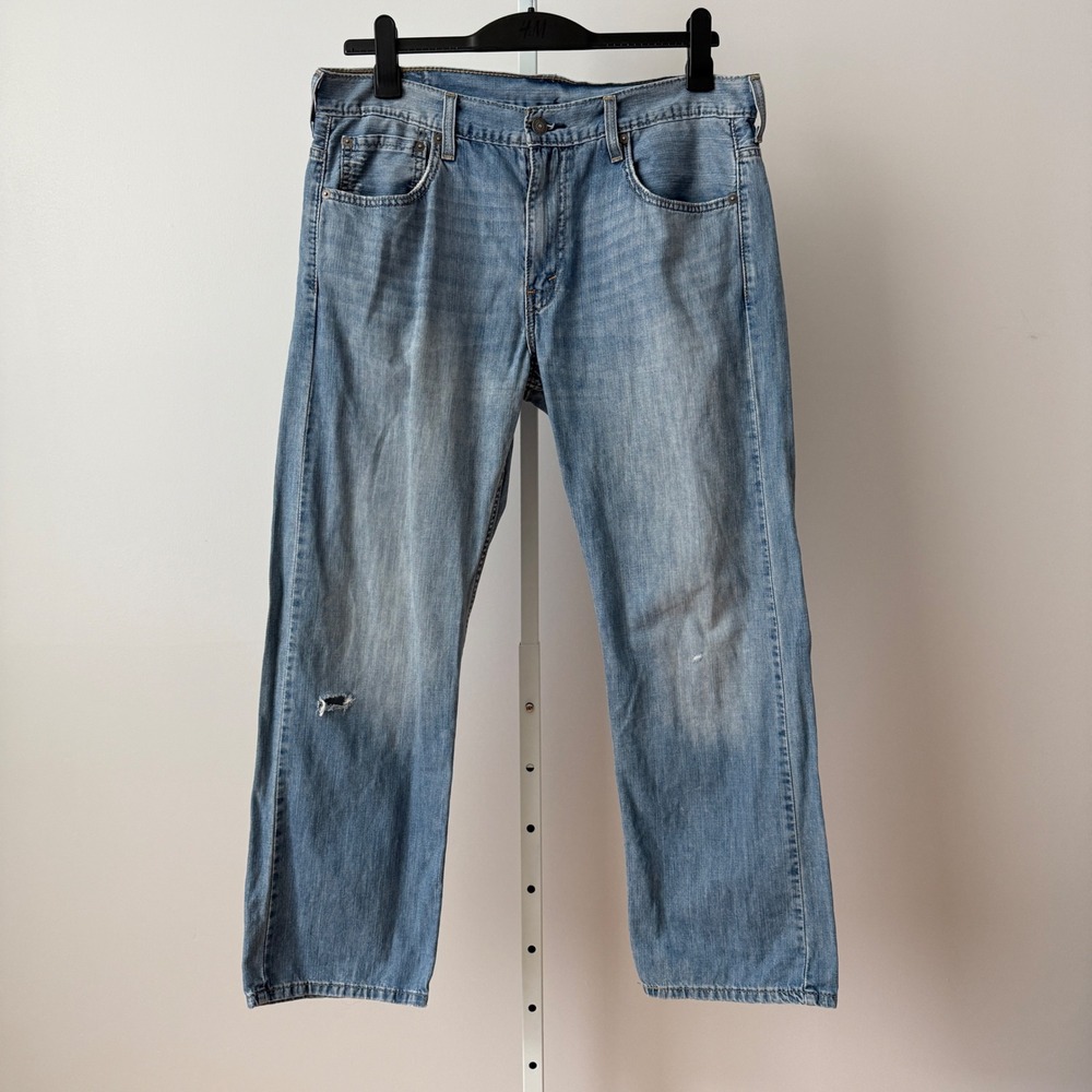 Levi Jeans‎ 569 Mens W33 L30 Light Wash Relaxed Fit Denim Casual Preppy